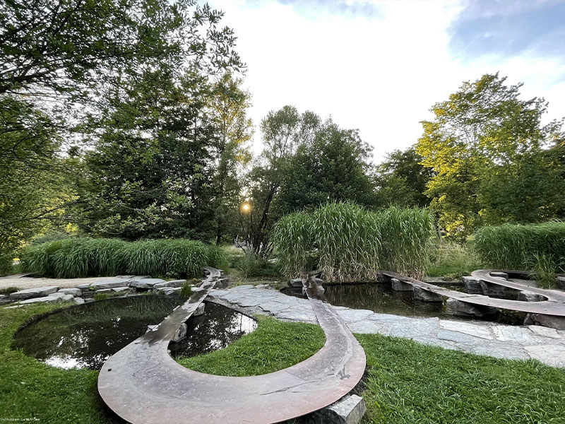 Wasserwelten im Kurpark in Saalhausen